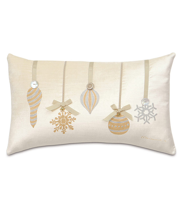 Lucerne Ornaments Decorative Pillow in Ivory