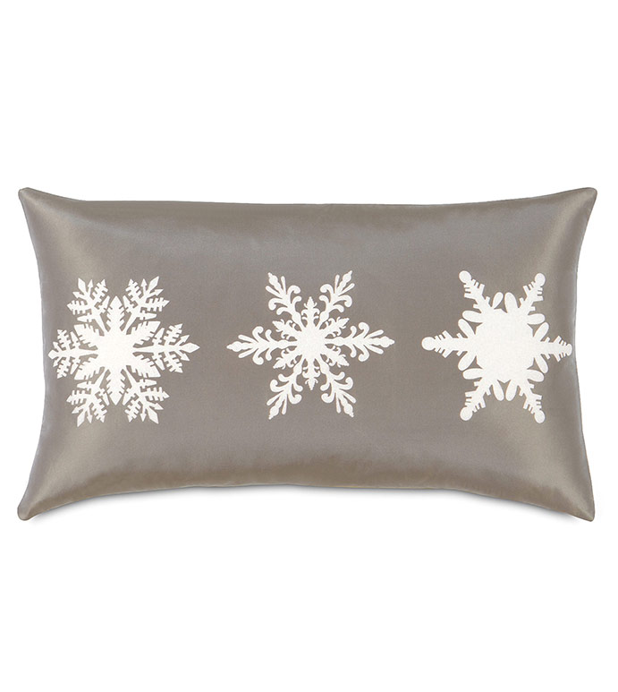 Dreamsicle Snowflakes Decorative Pillow