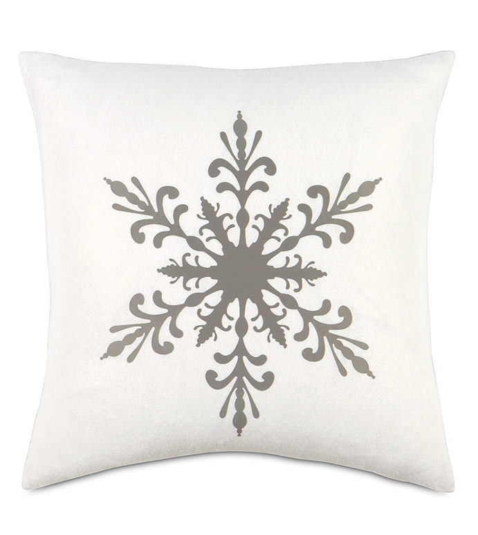 Snowflake Lasercut Decorative Pillow