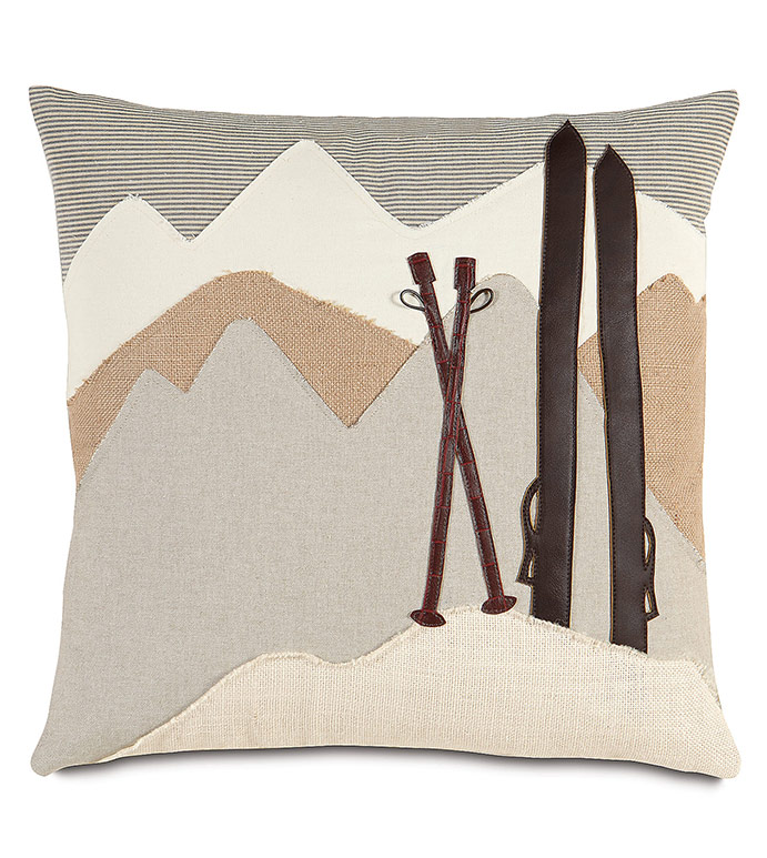 Lodge Mountains Decorative Pillow Eastern Accents Luxury Designer Bedding Linens And Home Decor - Golf Home Decor Accents