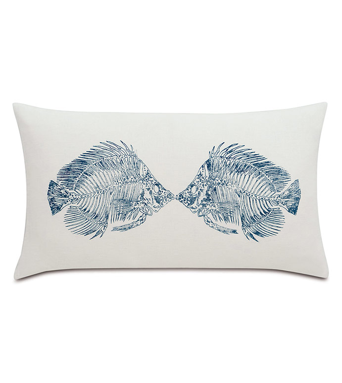 Marine Blockprinted Decorative Pillow