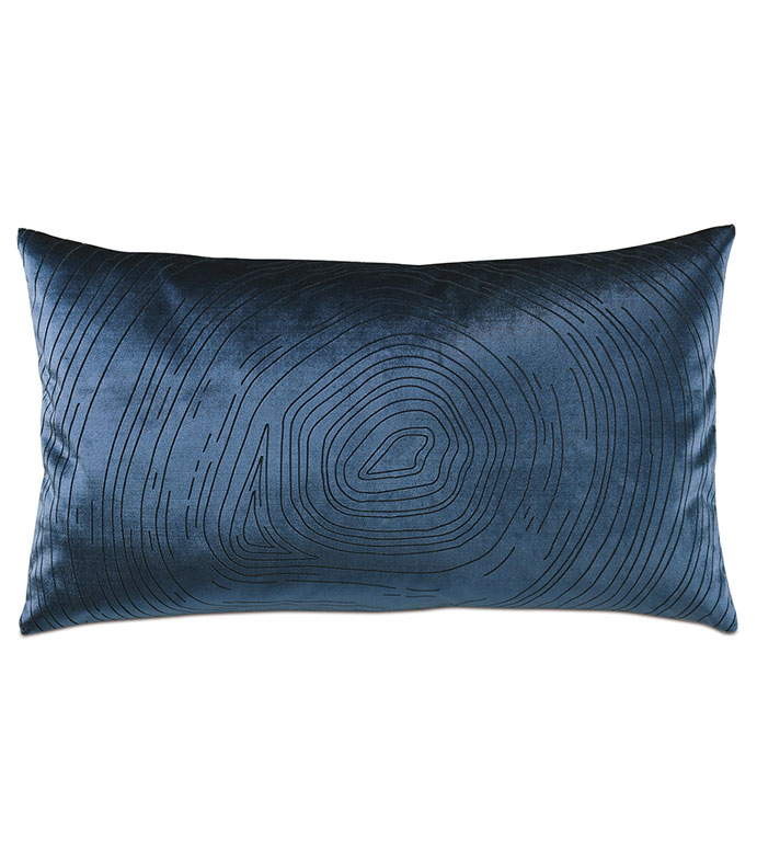 Geode Lasercut Decorative Pillow in Midnight