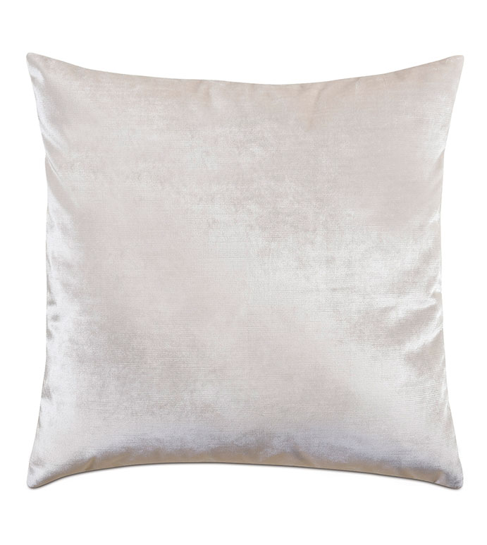 Geode Velvet Decorative Pillow in Snow