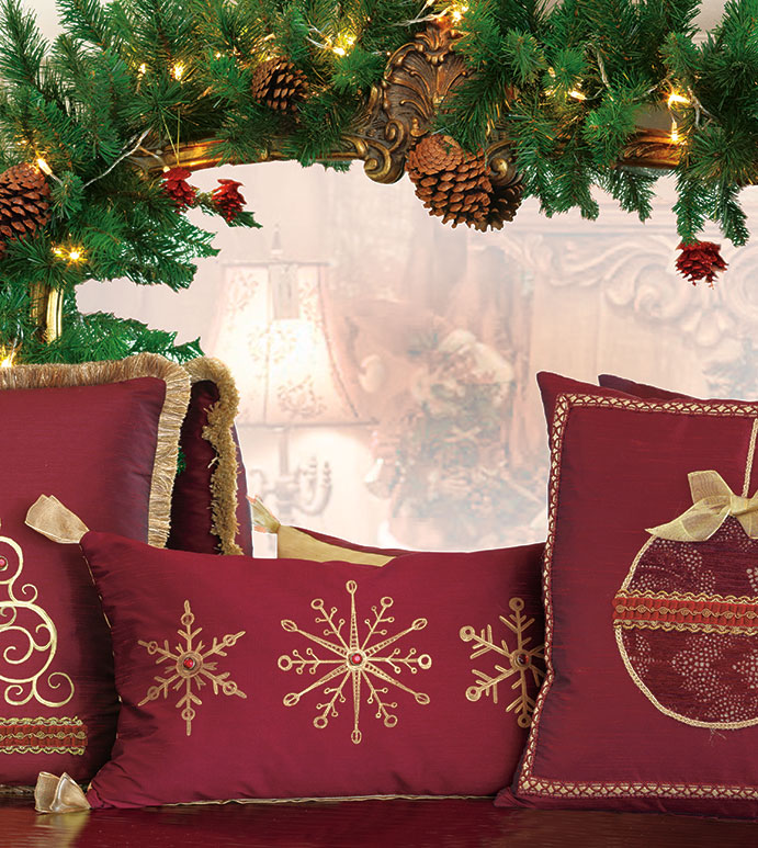 Noel Snowflake Decorative Pillow