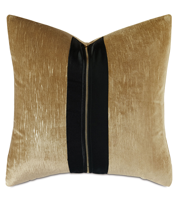 Park Avenue Zipper Decorative Pillow