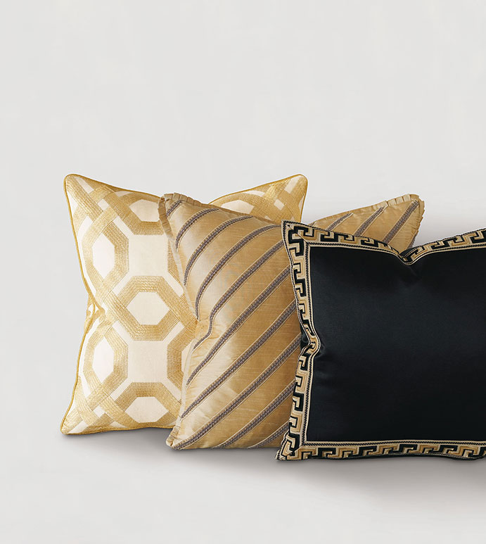 Park Avenue Greek Key Decorative Pillow