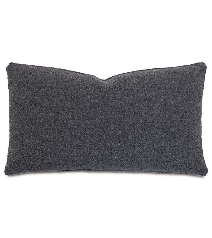 Lobos Boucle Decorative Pillow in Slate