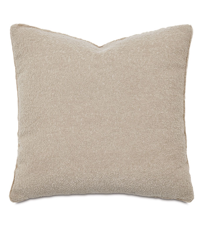 Lobos Boucle Decorative Pillow in Camel