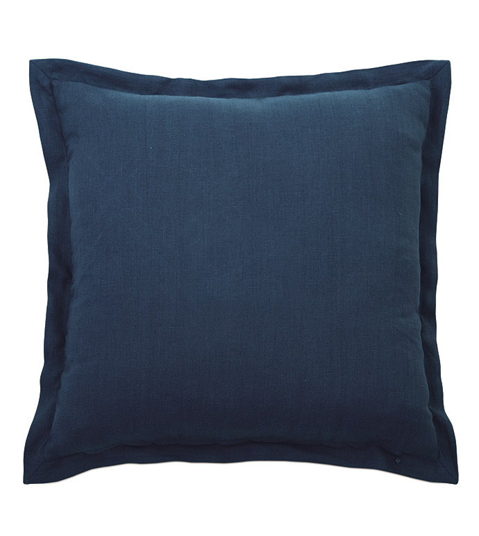Newport Embroidered Euro Sham In Blue