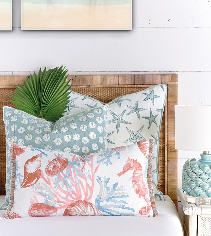 Bimini Coral Reef Decorative Pillow