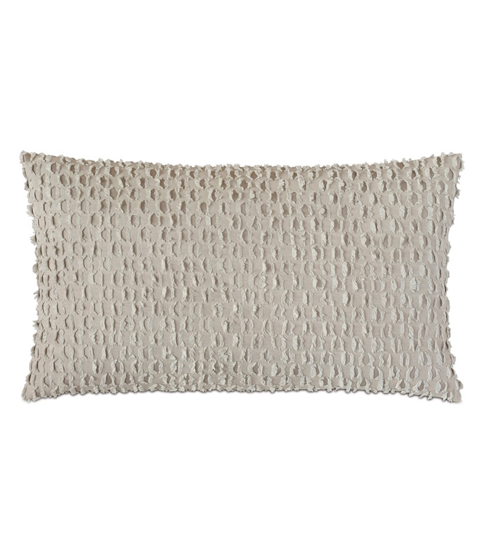 Evangeline Textured Accent Pillow In Taupe