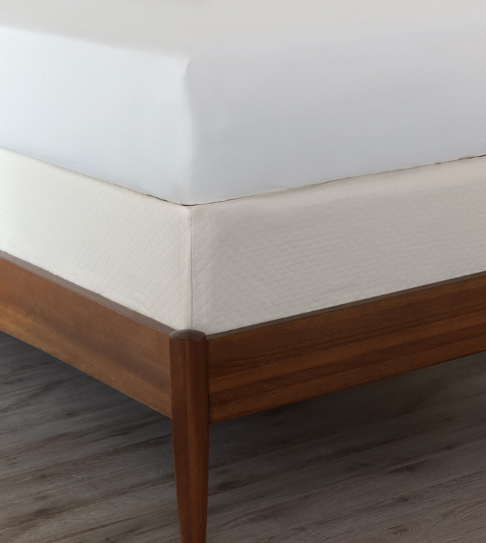 Matera Ivory Box Spring Cover