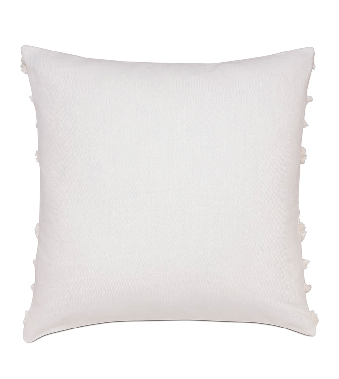 Justina Fringe Decorative Pillow In Ivory