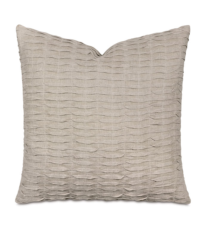 Yearling Pleated Decorative Pillow In Flax
