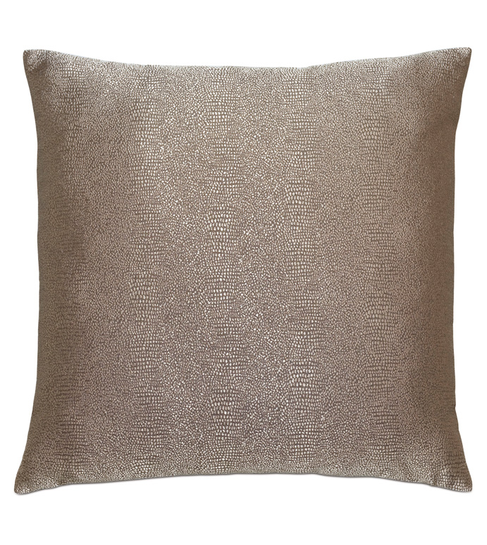 Dunaway Metallic Decorative Pillow In Umber