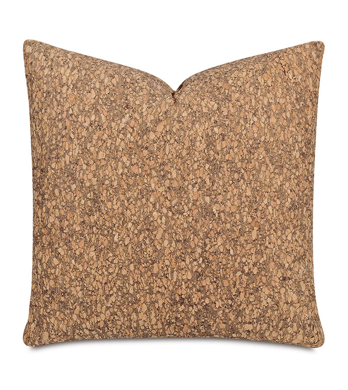 Querkus Cork Decorative Pillow In Tan