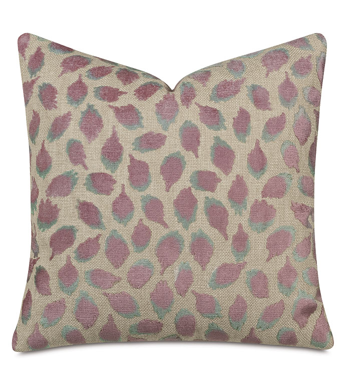 Ocelot Decorative Pillow In Mauve