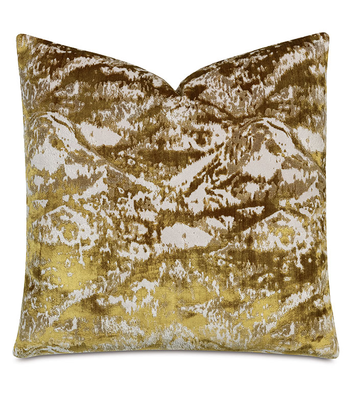 Brioche Decorative Pillow In Mustard