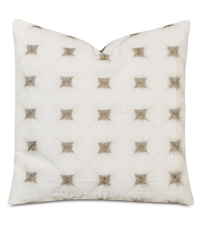 Tesseract Embroidered Decorative Pillow