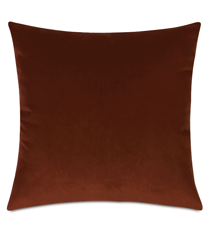 Uma Velvet Decorative Pillow In Orange