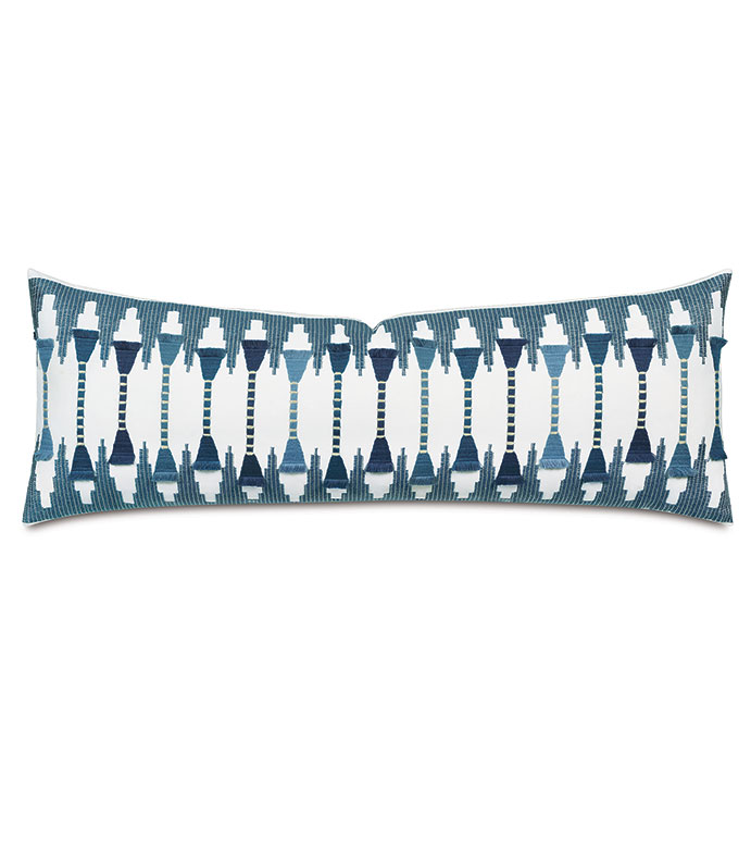 Amani Fil Coupe Decorative Pillow In Teal