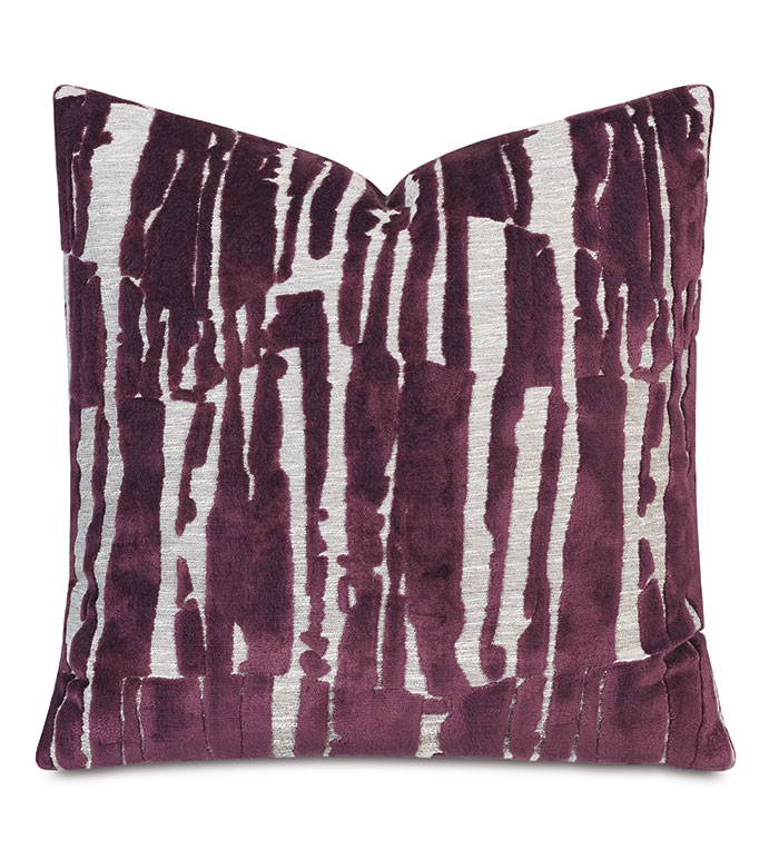 Rivia Velvet Decorative Pillow in Wildberry