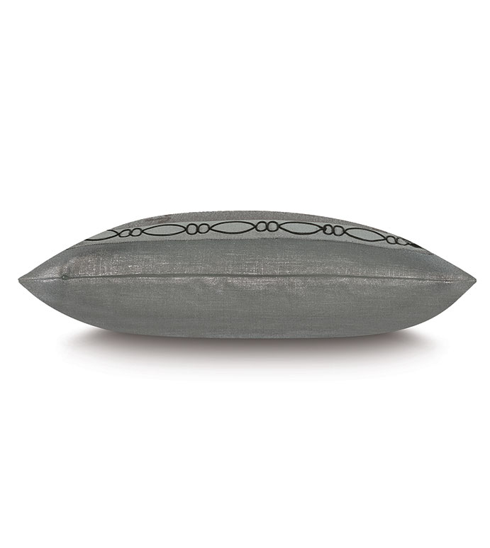 Dax Ovals Decorative Pillow in Black