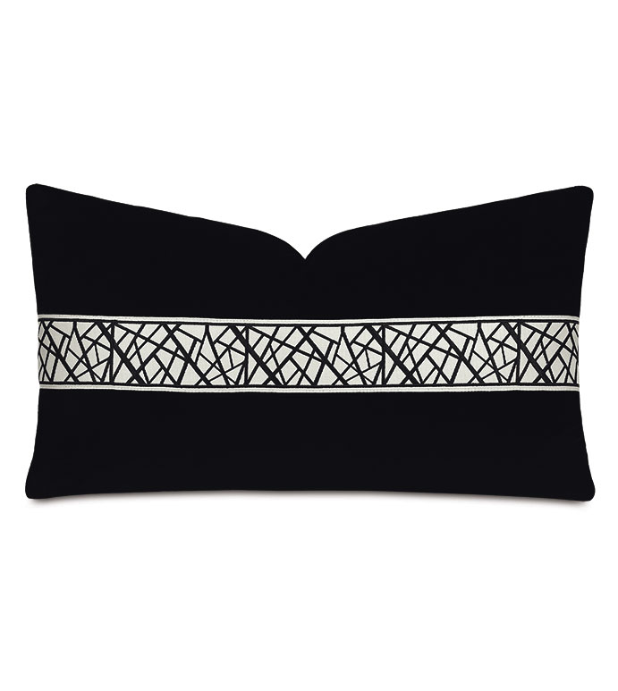 Xavier Graphic Border Decorative Pillow