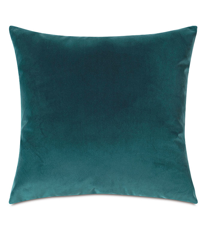 Uma Velvet Decorative Pillow in Peacock