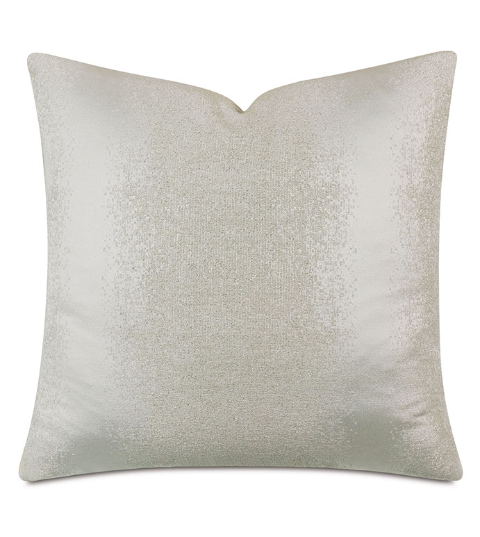 Flurry Glitter Decorative Pillow in Crystal