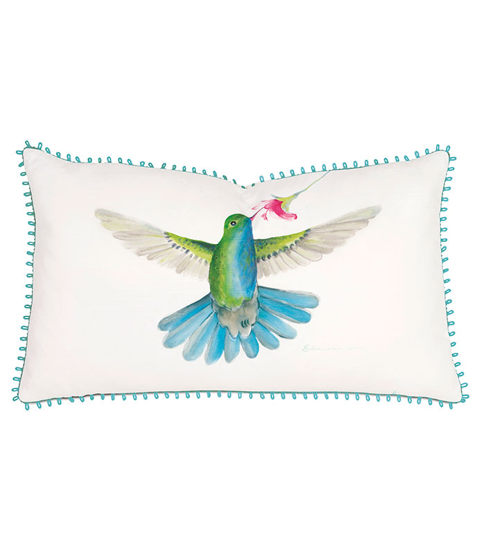 Blue-Chested Hummingbird Hand-Painted