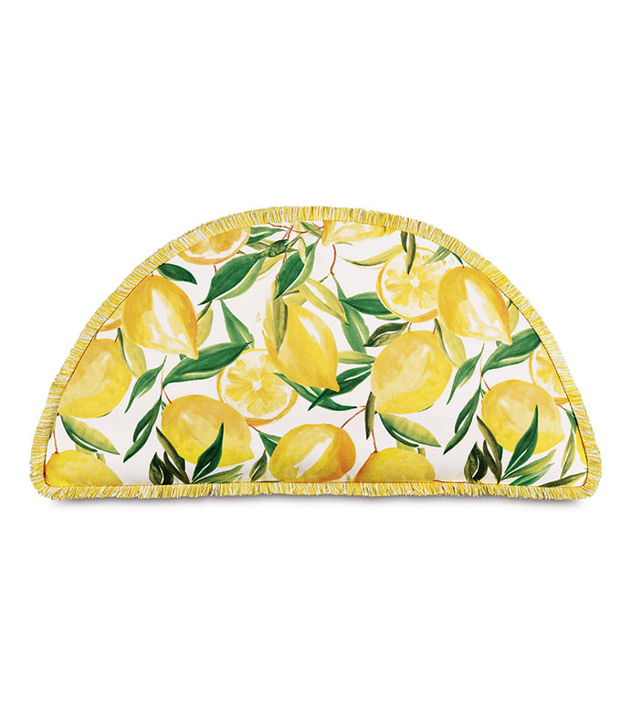 Meyer Lemon Wedge Decorative Pillow