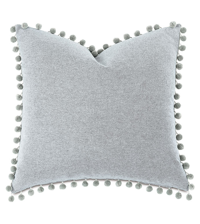 Liesl Ball Trim Decorative Pillow