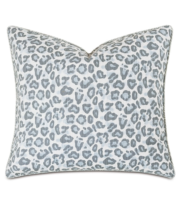 Liesl Leopard Print Decorative Pillow | Eastern Accents