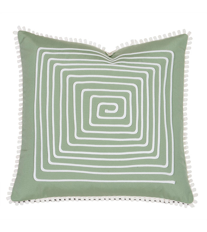 Ibis Loop Trim Decorative Pillow