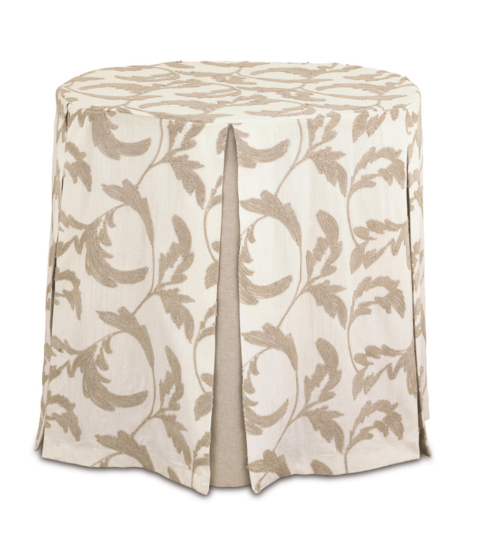 Boyer Natural Skirted Table Cloth