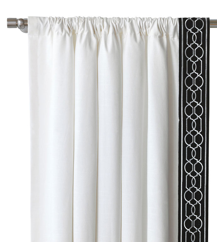 Baldwin White Curtain Panel