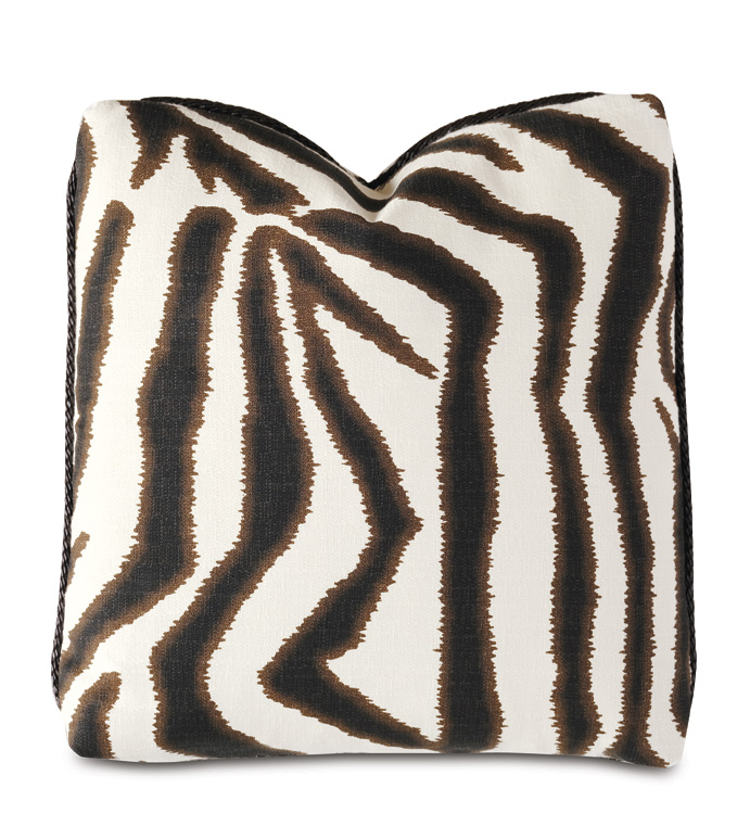 Tanzania Zebra Print Decorative Pillow