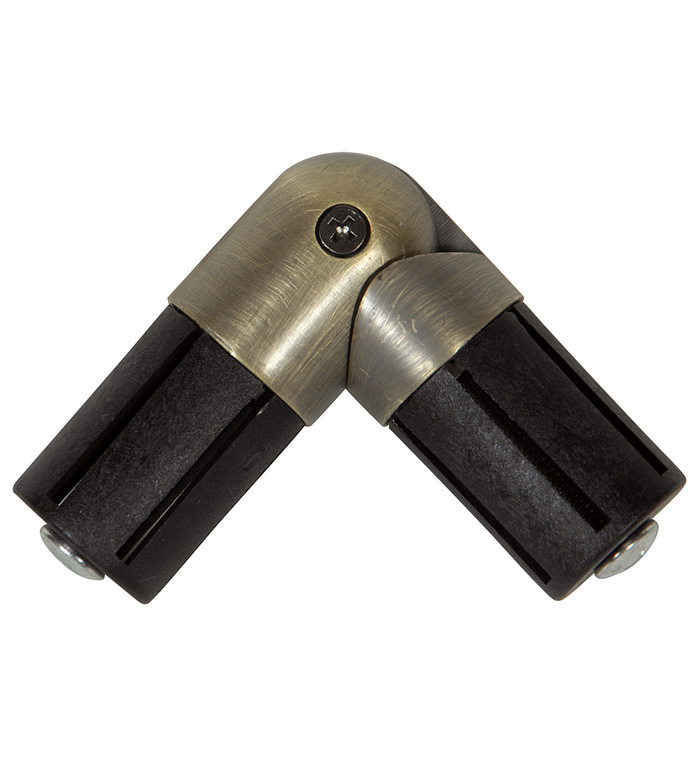 Metallique Brass Elbow Connector