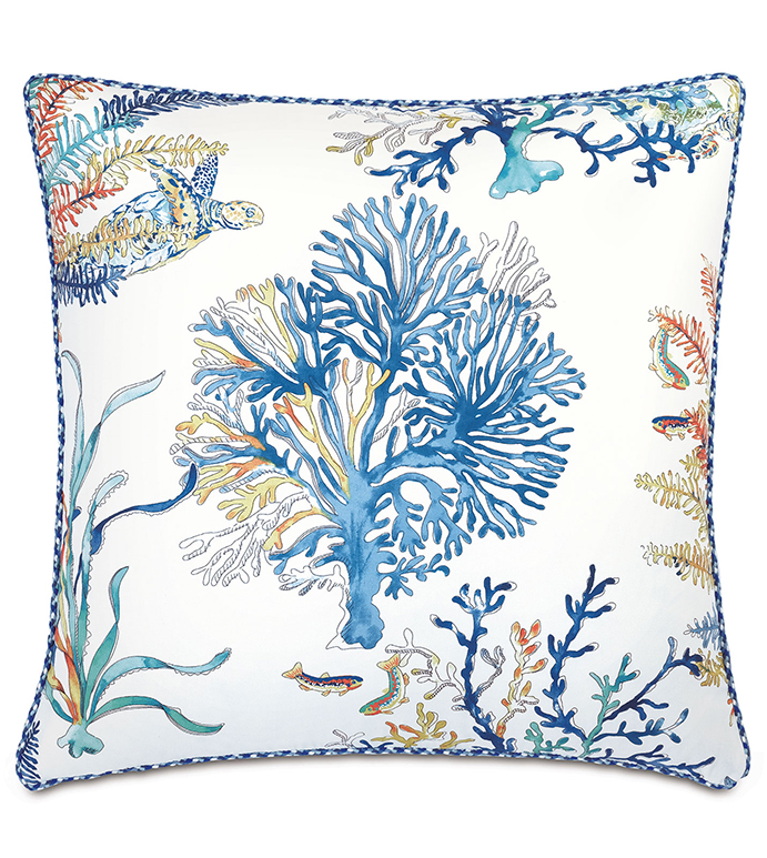 Castaway Coral Reef Decorative Pillow