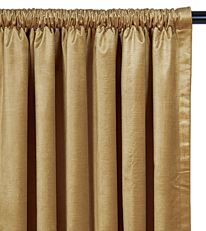 Lucerne Gold Curtain Panel