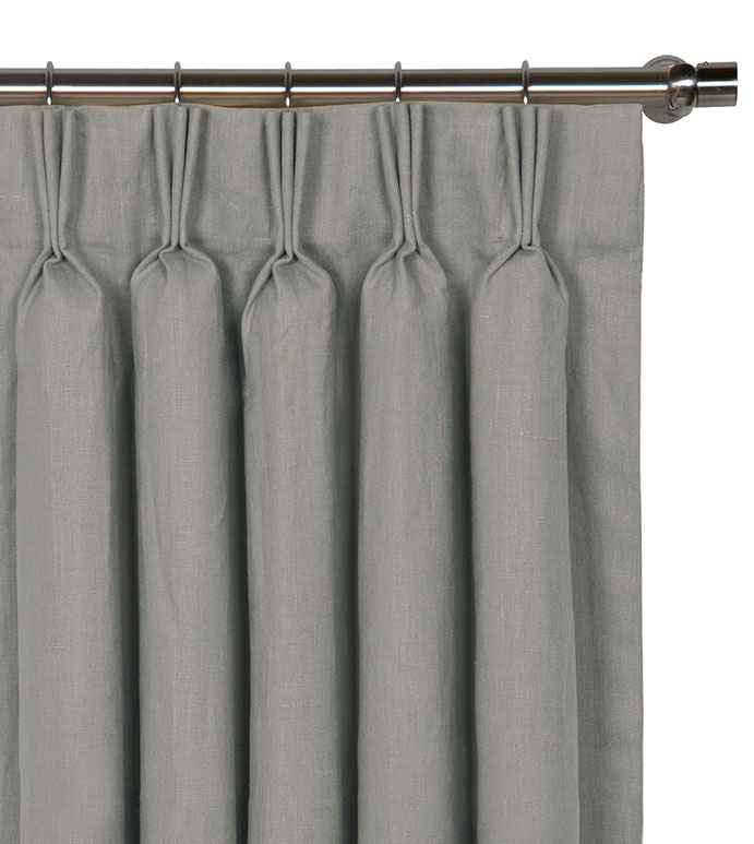Breeze Linen Curtain Panel in Slate