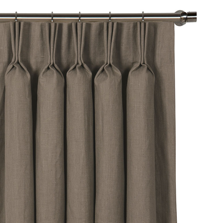 Breeze Linen Curtain Panel in Clay