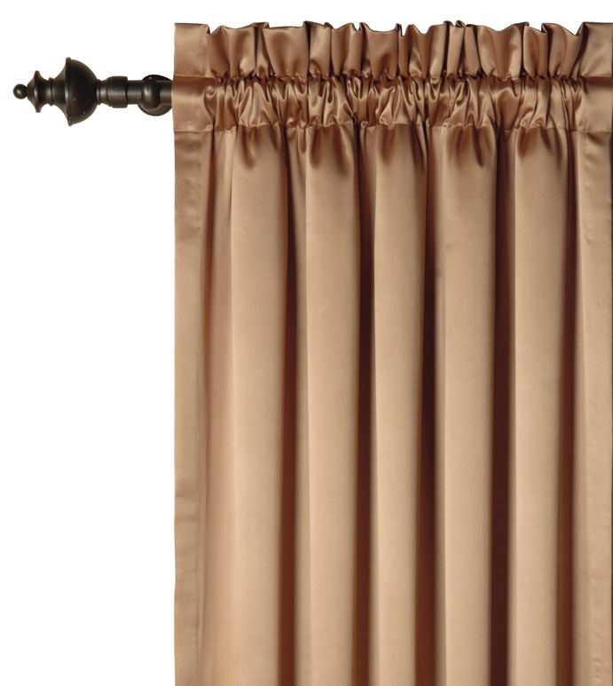 Charmeuse Bronze Curtain Panel