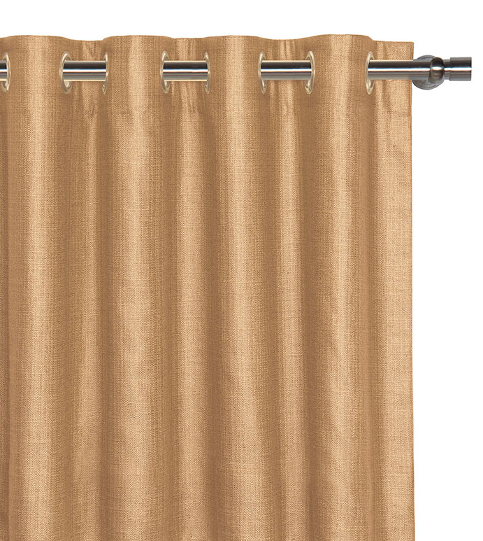 Meridian Woven Curtain Panel in Cashew