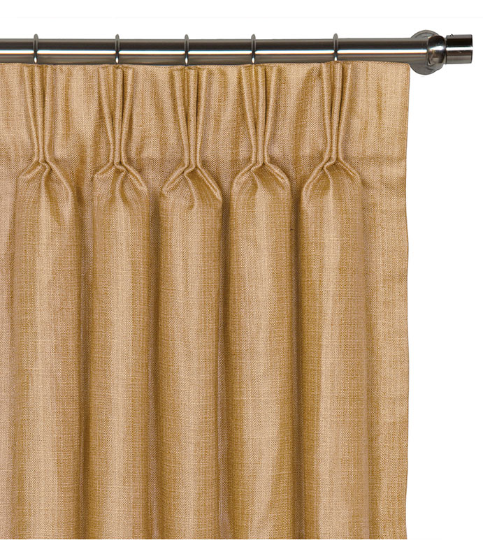 Meridian Woven Curtain Panel in Cashew