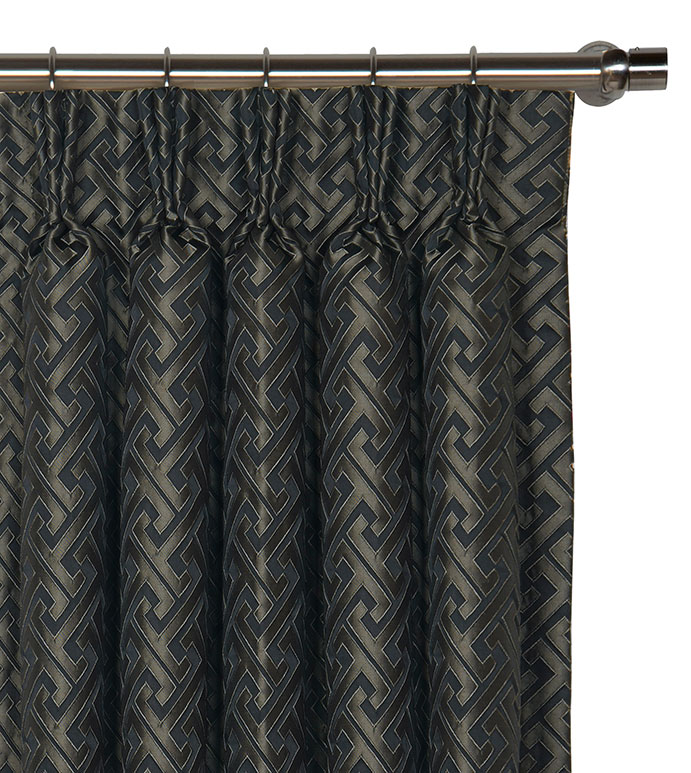 Roscoe Graphite Curtain Panel