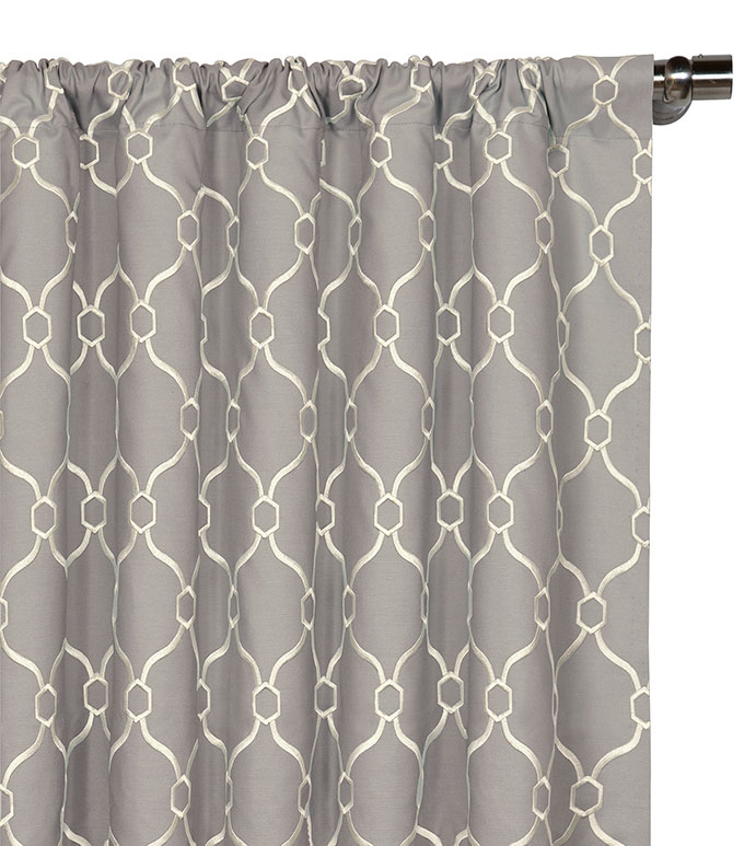Theodore Silver Curtain Panel
