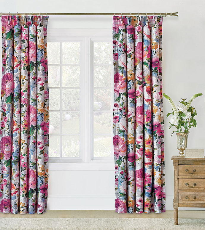 Tresco Floral Curtain Panel