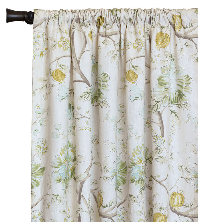Magnolia Floral Curtain Panel